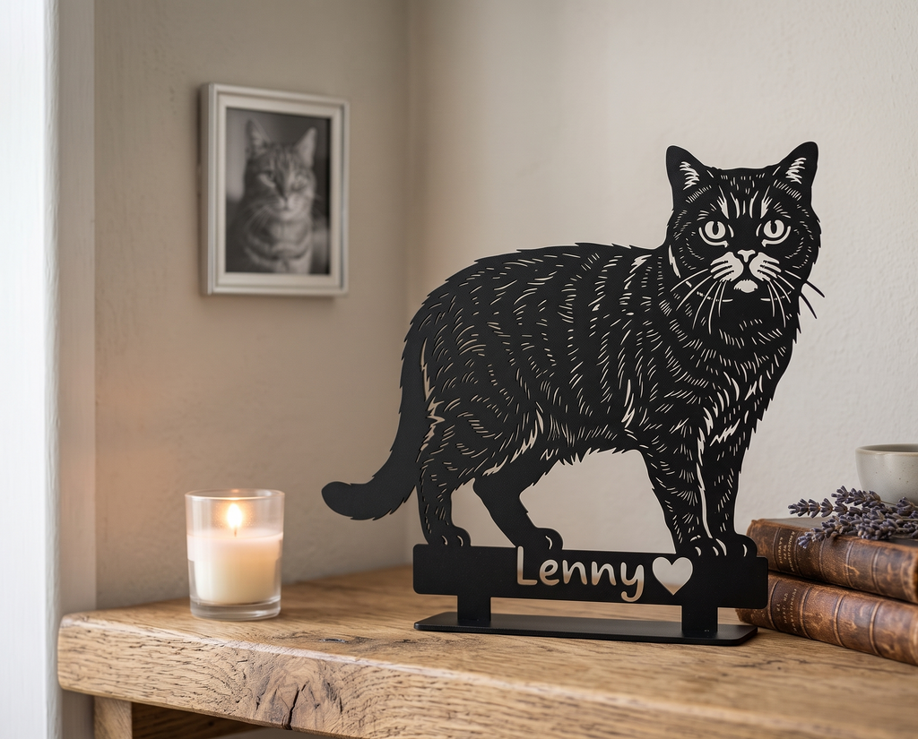 Personalisiertes Metallportrait für den Innenbereich