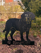 Retrato de metal personalizado para jardín | Fabricado en Alemania
